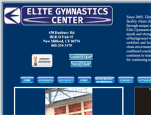 Tablet Screenshot of elitegymnasticscenter.com